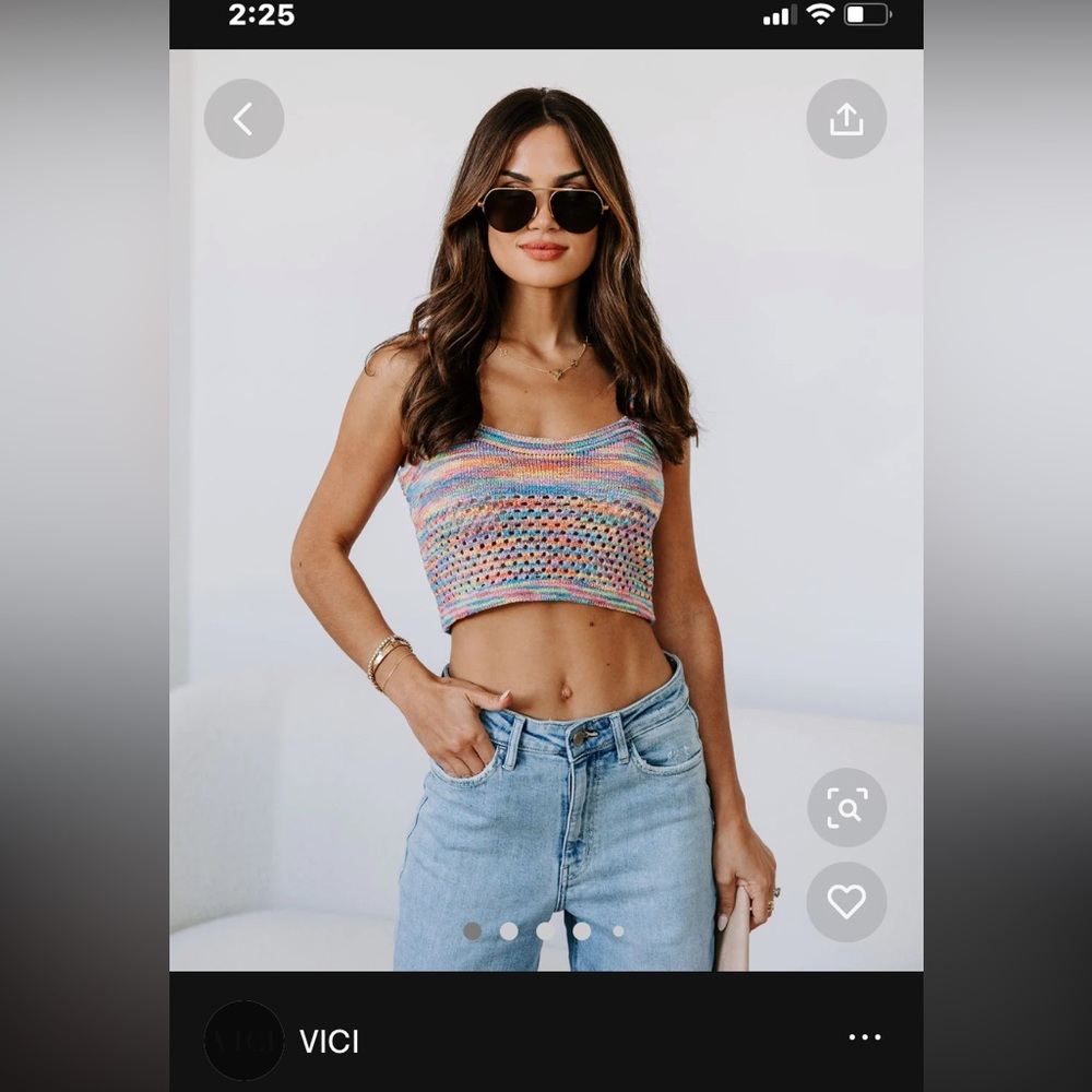 Rainbow Crop Top